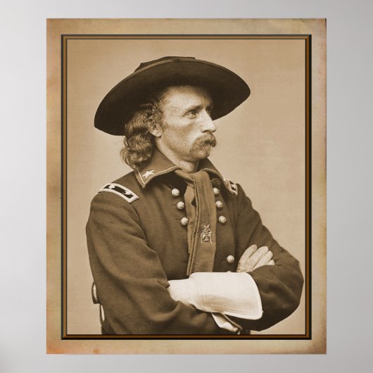 George Armstrong Custer 1876 Foto Poster (Voorkant)