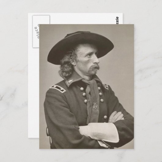 George Armstrong Custer Briefkaart (Voorkant / Achterkant)