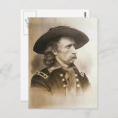 George Armstrong Custer ongeveer 1860 jaar Briefkaart (Voorkant / Achterkant)