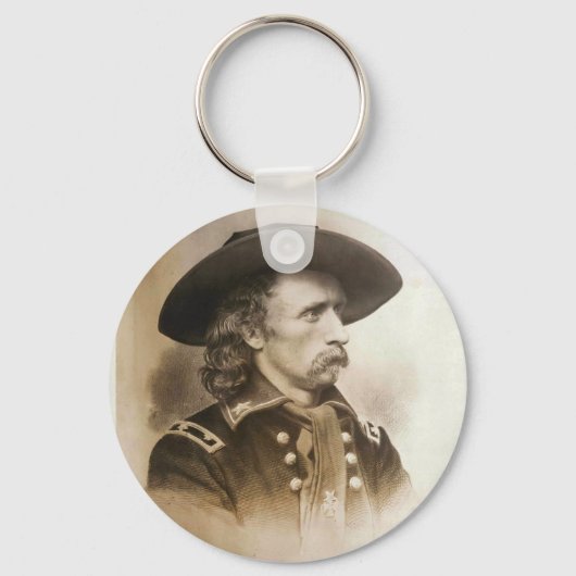 George Armstrong Custer ongeveer 1860 jaar Sleutelhanger (Voorkant)