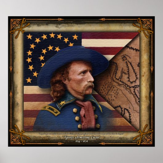 George Armstrong Custer Poster (Voorkant)