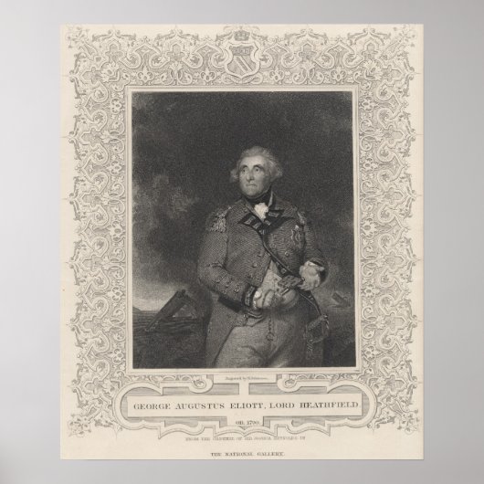George Augustus Eliott, 1st Baron Heathfield Poster (Voorkant)