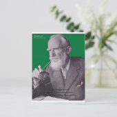 George B Shaw Liefde/Overdrijving Geschenken & Kaa Briefkaart (Staand voorkant)