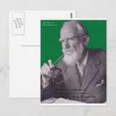 George B Shaw Liefde/Overdrijving Geschenken & Kaa Briefkaart (Voorkant / Achterkant)