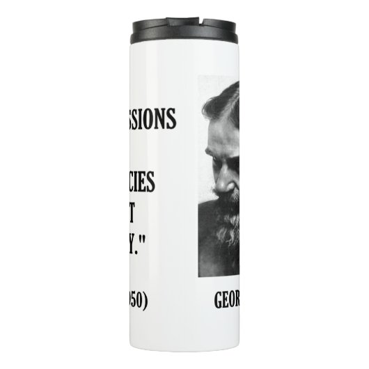 George B. Shaw Professions Conspiracies Laity Thermosbeker (Achterkant)