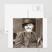 George B Shaw "Verander Iets" Wijsheid Geschenken Briefkaart (Voorkant / Achterkant)