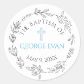 George Baptism Sticker (Voorkant)