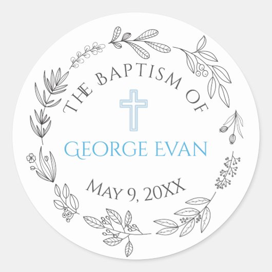 George Baptism Sticker (Voorkant)