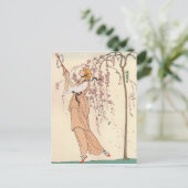 George Barbier Afternoon Play Dress Briefkaart (Staand voorkant)