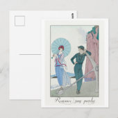 George Barbier, Art Deco-ansichtkaart Briefkaart (Voorkant / Achterkant)
