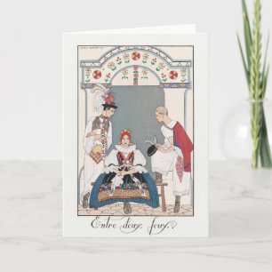 George Barbier, Art Deco bedankkaart