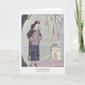 George Barbier, Art Deco Bedankkaart (Voorkant)