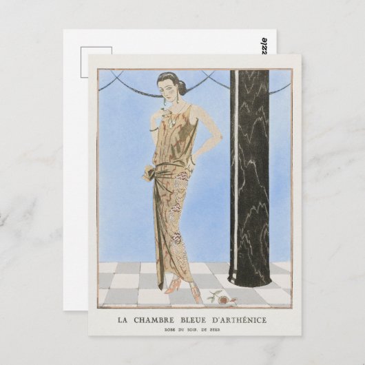 George Barbier, Art Deco Briefkaart (Voorkant / Achterkant)