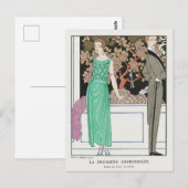 George Barbier, Art Deco Briefkaart (Voorkant / Achterkant)