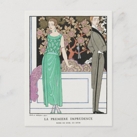 George Barbier, Art Deco Briefkaart (Voorkant)