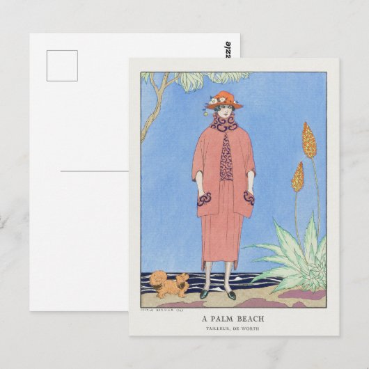 George Barbier, Art Deco Briefkaart (Voorkant / Achterkant)