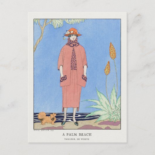 George Barbier, Art Deco Briefkaart (Voorkant)