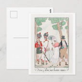 George Barbier, Art Deco Briefkaart (Voorkant / Achterkant)