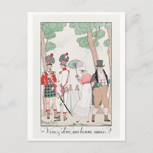 George Barbier, Art Deco Briefkaart (Voorkant)