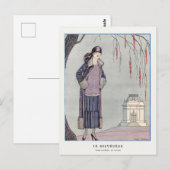 George Barbier, Art Deco Briefkaart (Voorkant / Achterkant)