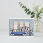 George Barbier, Art Deco Briefkaart (Staand voorkant)