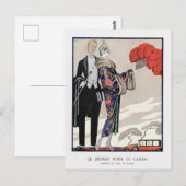 George Barbier, Art Deco Briefkaart (Voorkant / Achterkant)