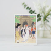 George Barbier, Art Deco Briefkaart (Staand voorkant)