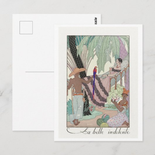 George Barbier, Art Deco Briefkaart (Voorkant / Achterkant)