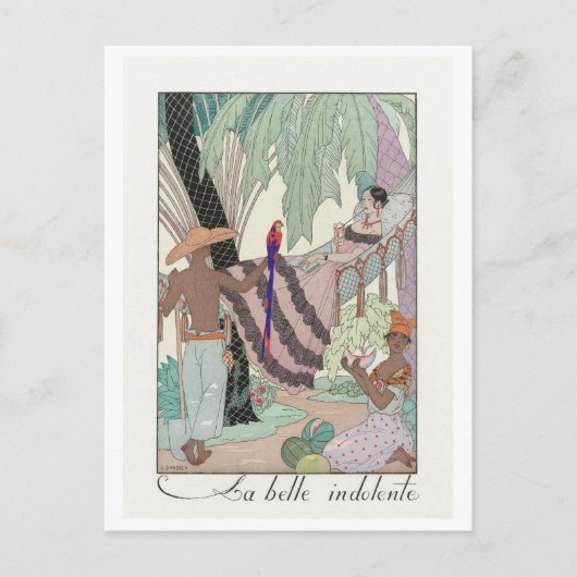 George Barbier, Art Deco Briefkaart (Voorkant)