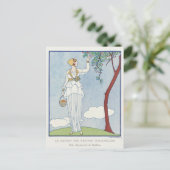 George Barbier, Art Deco Briefkaart (Staand voorkant)