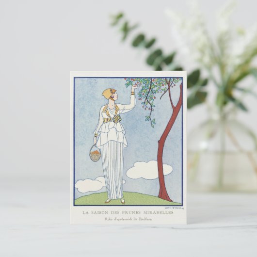 George Barbier, Art Deco Briefkaart (Staand voorkant)