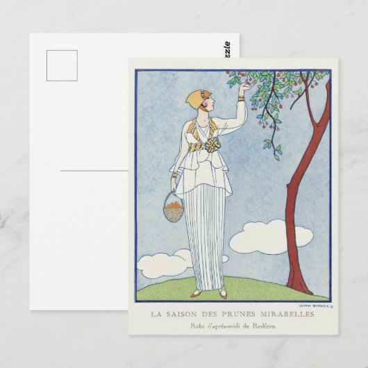 George Barbier, Art Deco Briefkaart (Voorkant / Achterkant)