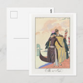 George Barbier, Art Deco Briefkaart (Voorkant / Achterkant)