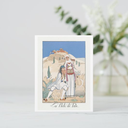 George Barbier, Art Deco Briefkaart (Staand voorkant)