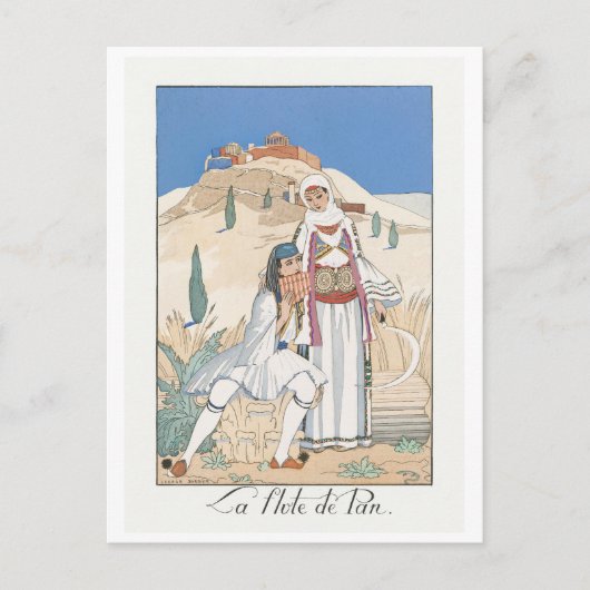 George Barbier, Art Deco Briefkaart (Voorkant)