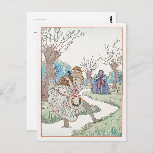 George Barbier, Art Deco Briefkaart (Voorkant / Achterkant)