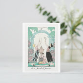 George Barbier, Art Deco Briefkaart (Staand voorkant)