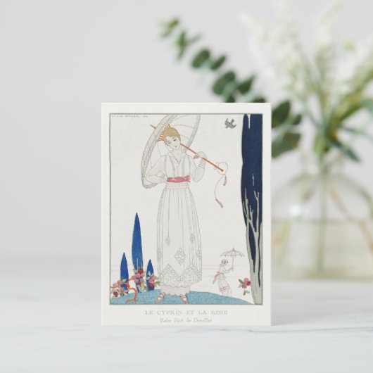 George Barbier, Art Deco Briefkaart (Staand voorkant)