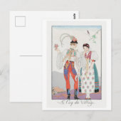 George Barbier, Art Deco Briefkaart (Voorkant / Achterkant)