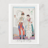 George Barbier, Art Deco Briefkaart (Voorkant)