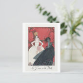 George Barbier, Art Deco Briefkaart (Staand voorkant)