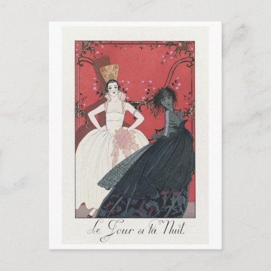 George Barbier, Art Deco Briefkaart (Voorkant)