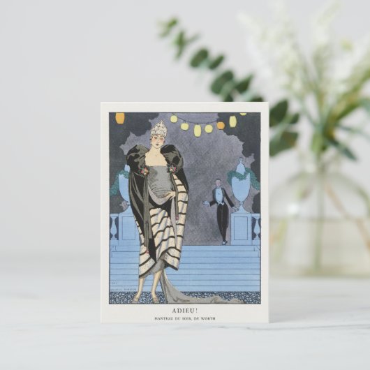 George Barbier, Art Deco Briefkaart (Staand voorkant)