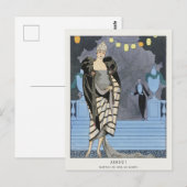 George Barbier, Art Deco Briefkaart (Voorkant / Achterkant)