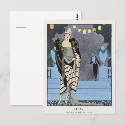 George Barbier, Art Deco Briefkaart (Voorkant / Achterkant)
