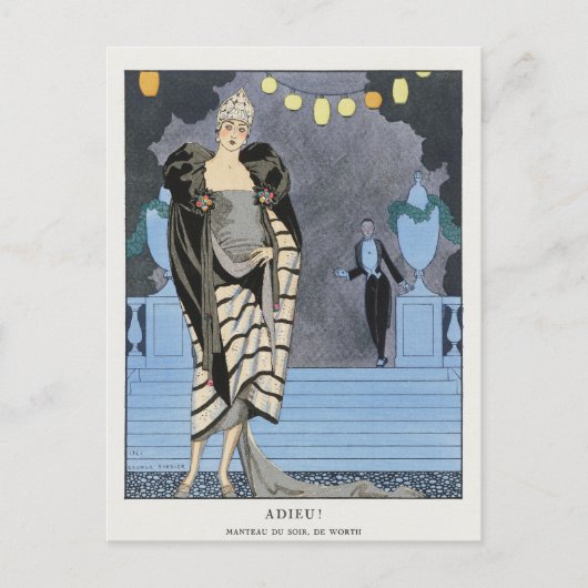 George Barbier, Art Deco Briefkaart (Voorkant)