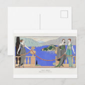 George Barbier, Art Deco Briefkaart (Voorkant / Achterkant)