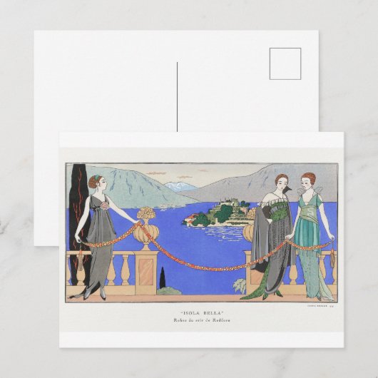 George Barbier, Art Deco Briefkaart (Voorkant / Achterkant)