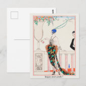 George Barbier, Art Deco Briefkaart (Voorkant / Achterkant)