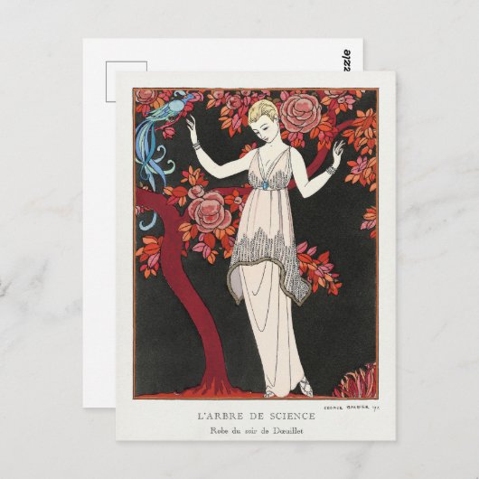 George Barbier, Art Deco Briefkaart (Voorkant / Achterkant)